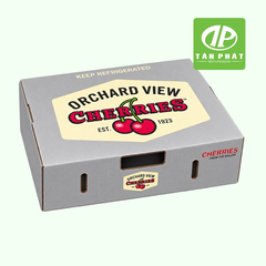 In hộp giấy đựng cherry theo yêu cầu