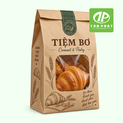 In túi giấy đựng bánh ngọt, túi giấy bakery theo yêu cầu