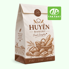 In túi giấy đựng bánh ngọt, túi giấy bakery theo yêu cầu