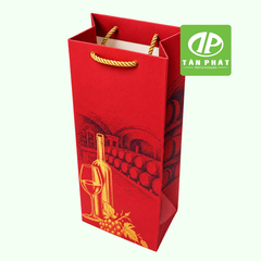 In túi giấy đựng rượu