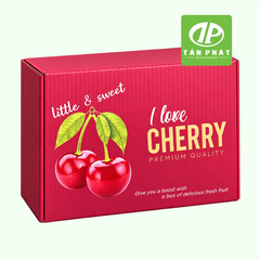 In hộp giấy đựng cherry theo yêu cầu