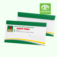 In phong bì công ty theo bộ nhận diện doanh nghiệp