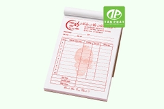 In phiếu order cafe, trà sữa