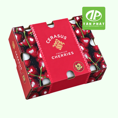 In hộp giấy đựng cherry theo yêu cầu