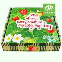 In hộp dâu tây theo yêu cầu