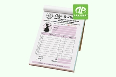 In phiếu order cafe, trà sữa