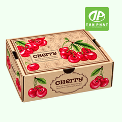 In hộp giấy đựng cherry theo yêu cầu