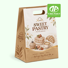 In túi giấy đựng bánh ngọt, túi giấy bakery theo yêu cầu