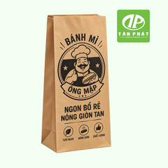 In túi giấy đựng bánh mỳ