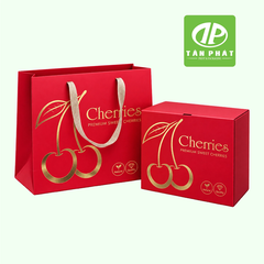 In hộp giấy đựng cherry theo yêu cầu
