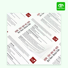 In tem phụ sản phẩm