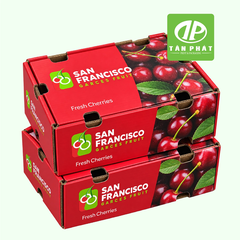 In hộp giấy đựng cherry theo yêu cầu