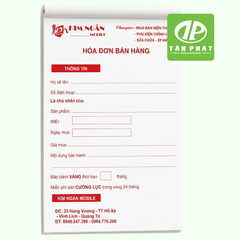 In hóa đơn bán lẻ