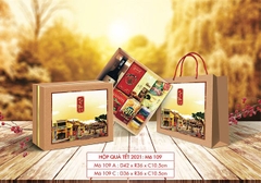 Mẫu vỏ hộp quà tết bán sẵn 2022 sang trọng, bao đẹp, bao rẻ