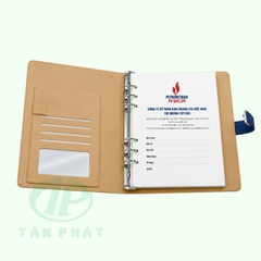 In sổ tay in logo