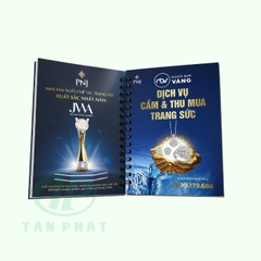 In sổ tay in logo