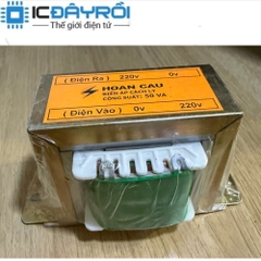 Biến áp cách ly chống giật 50W 220v ra 220v