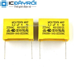 Tụ vàng 2.2uF 275V 27mm