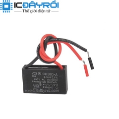 Tụ quạt CBB61 2.5uF 450V