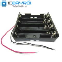 Hộp đế pin 18650 loại 4 cell mắc song song