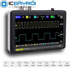 Máy hiện sóng oscilloscope tablet FNIRSI-1013D 100Mhz 2 kênh màn hình cảm ứng