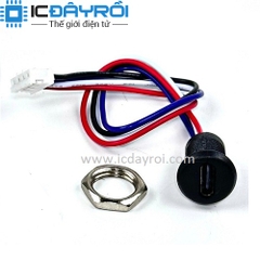Jack nguồn Type-C tròn 2 Pin truyền tín hiệu