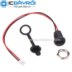Jack nguồn Type-C tròn 2 Pin có nắp
