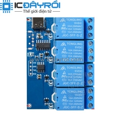 Module 4 relay 5V USB điều khiển PLC LCUS-4 cổng Type-C