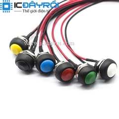 Nút nhấn nhả có dây sẵn PBS-33B màu đỏ