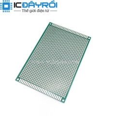 PCB 8x12cm phủ xanh hai mặt