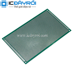 PCB 9x15cm phủ xanh hai mặt