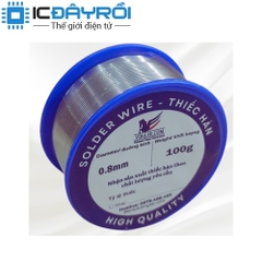 Thiếc hàn Vinafe 63/37 100g có nhựa thông, mối hàn bóng