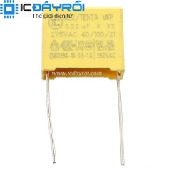 Tụ vàng 224J 0.22uF 275V 10mm