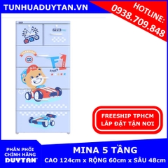 Tủ nhựa Duy Tân MINA 5 tầng  màu Dương mẫu mới 2020