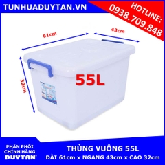 Thùng vuông Duy Tân 55L ( Có bánh xe )