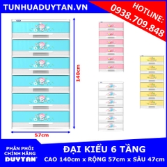 Tủ nhựa Duy Tân Đại Kiểu 6 tầng
