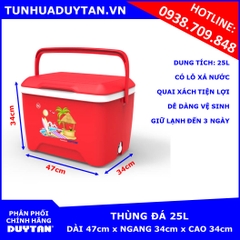 Thùng đá Duy Tân 25L (Đỏ)