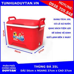 Thùng đá Duy Tân 35L (Đỏ)