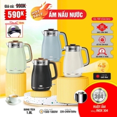 Ấm siêu tốc giữ ấm18F - 1.8 Lít - Bảo hành 2 năm
