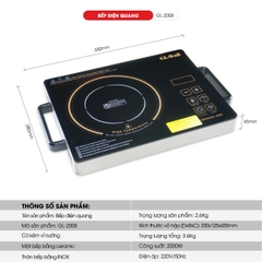 Bếp Điện Quang 2008 - Công suất 2000W - Bảo hành 1 năm