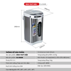 Bình thủy điện 5060B - 6 Lít - Bảo hành 2 năm