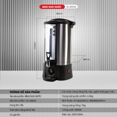 Bình đun nước GL-6020A 20 lít
