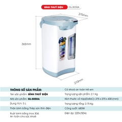 Bình thủy điện 5050A - 5 Lít - Bảo hành 2 năm