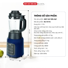 Máy xay sữa hạt 1417A - 1.75 Lít - Bảo hành 2 năm