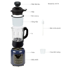 Máy xay sữa hạt 1417A - 1.75 Lít - Bảo hành 2 năm