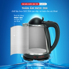 Ấm siêu tốc 0018C - 1.8 Lít - Bảo hành 2 năm