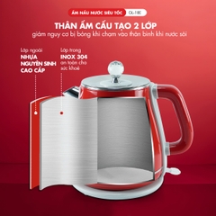 Ấm siêu tốc 18E - 1.8 Lít - Bảo hành 2 năm