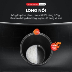 Nồi cơm điện 1708 - 0.8 Lít - Bảo hành 2 năm