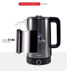 Ấm siêu tốc giữ ấm 18A5 - 1.8 Lít - Bảo hành 2 năm