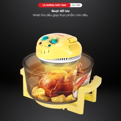 Lò nướng thủy tinh 1100 - 17 Lít - Bảo hành 1 năm